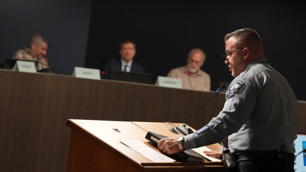 Minneapolis police Chief Brian O'Hara speaks during the Community Commission on Police Oversight meeting in March. (Richard Tsong-Taatarii/The Minnesota Star Tribune/TNS)