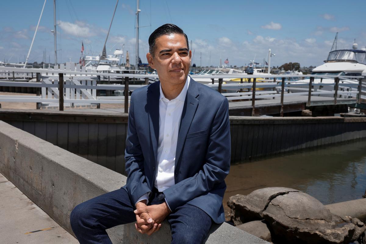 Robert Garcia, a U.S. Democratic representative for California's 42nd congressional district, poses in Manhattan Beach, California, U.S. May 27, 2026.  REUTERS/Caroline Brehman