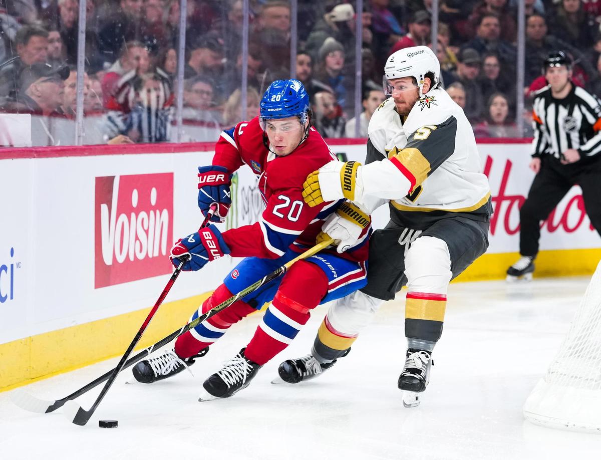  The Montreal Canadiens and Vegas Golden Knights previously faced off in the playoffs in the 2021 Stanley Cup semifinals. (Eric Bolte-Imagn Images) 