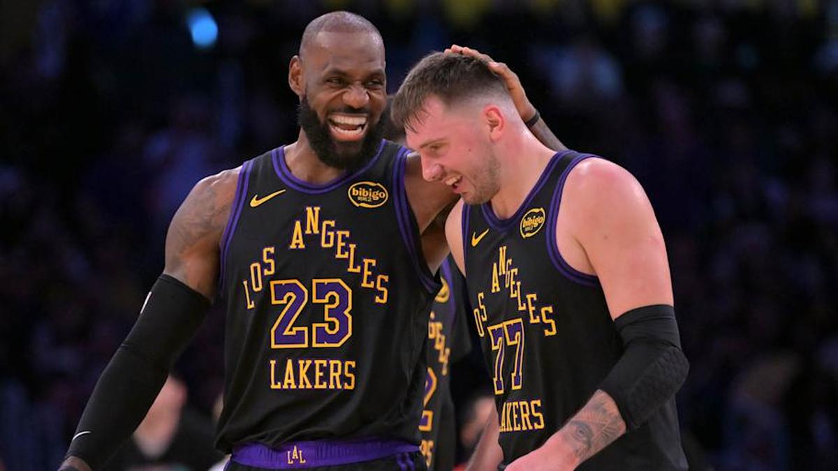  LeBron James and Luka Dončić led the Lakers to the fourth seed in the Western Conference | Jayne Kamin-Oncea-Imagn Images 