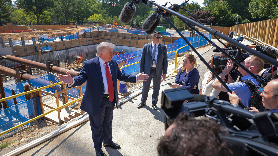 Trump cites national security as Supreme Court weighs challenge to ballroom 