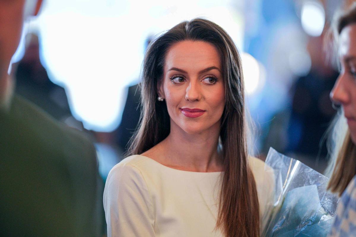  Dec 12, 2024; Chapel Hill, NC, USA; Jordon Hudson the girlfriend of Bill Belichick in attendance at Loudermilk Center for Excellence. Jim Dedmon-Imagn Images 