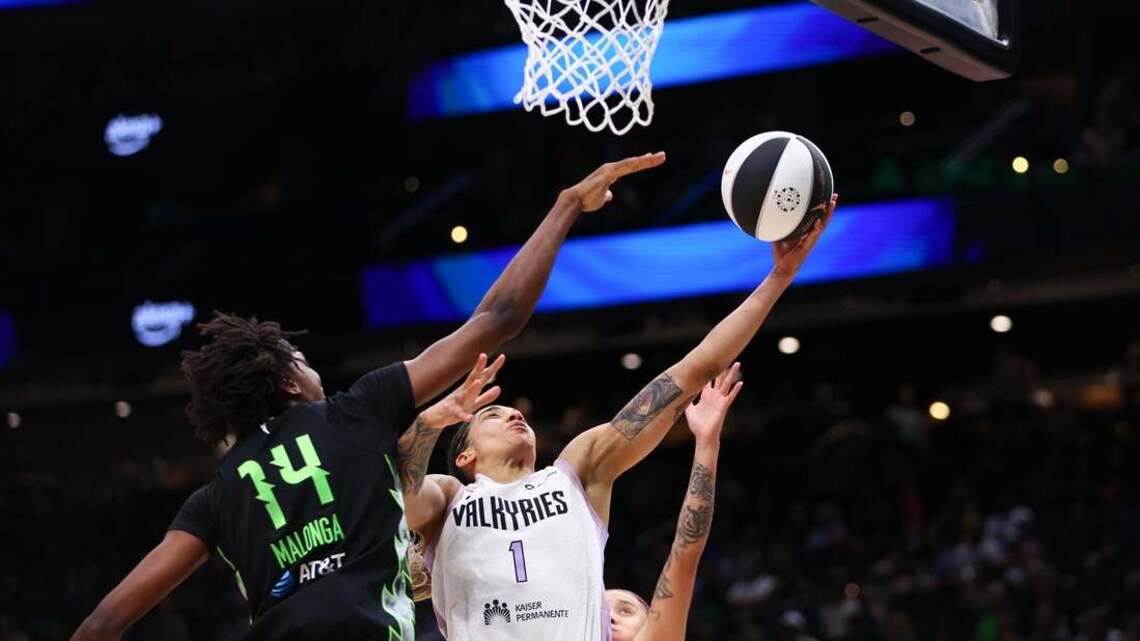 Janelle Salaun helps Valkyries hold Storm at bay