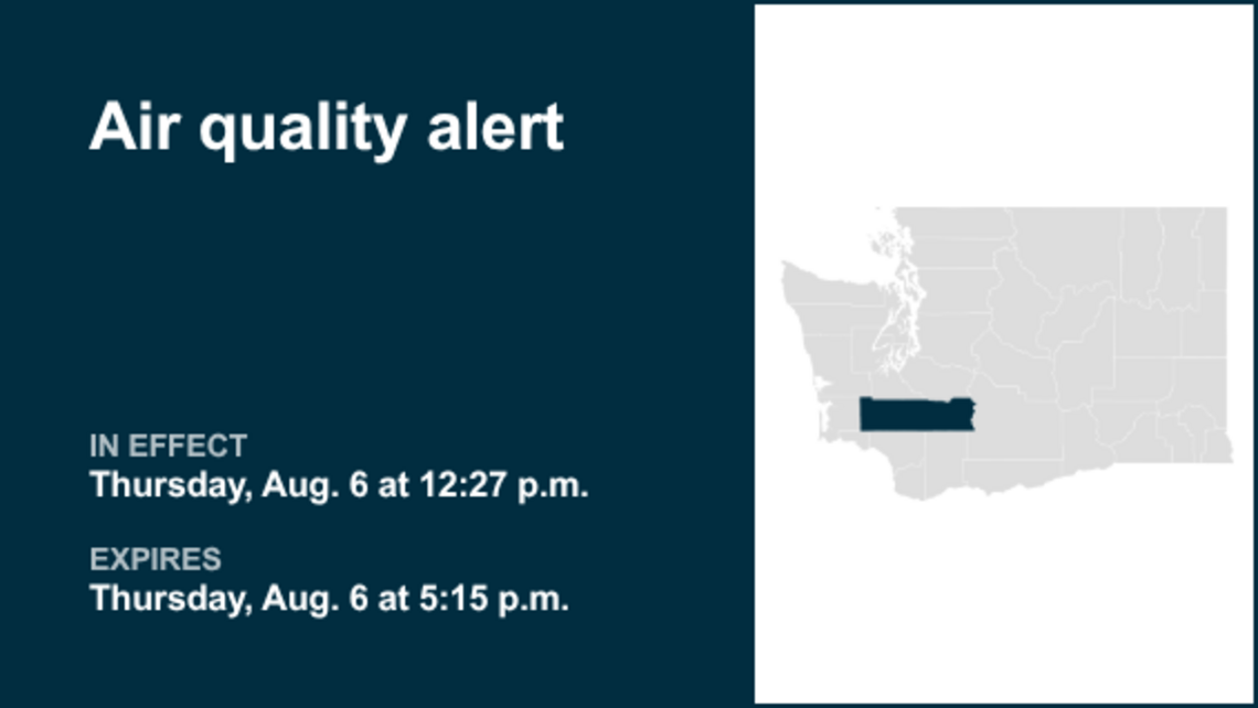 UPDATE: Air quality alert affecting Lewis County until Thursday night 