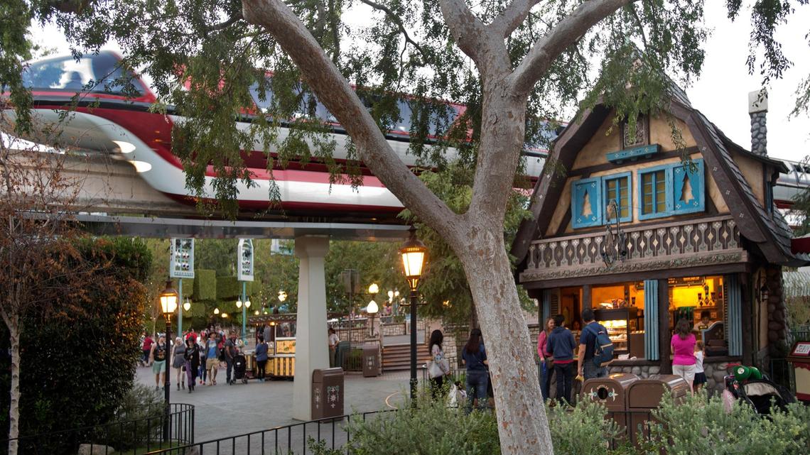 The Edelweiss Snacks alpine chalet in the shadow of the Matterhorn Bobsleds and Disneyland Monorail in 2015. (Photo by Cindy Yamanaka, Orange County Register/SCNG)