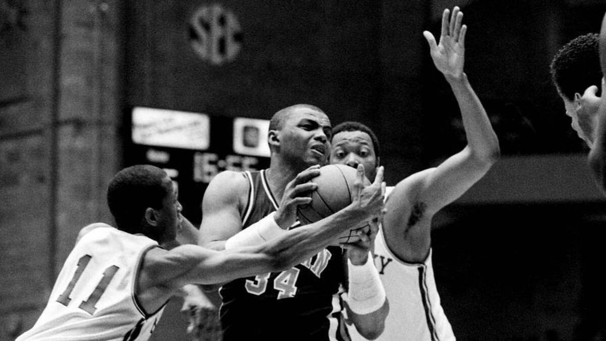  Charles Barkley was nearly unstoppable as a college star at Auburn before entering the NBA in 1984. | Ricky Rogers / The Tennessean / USA TODAY NETWORK 