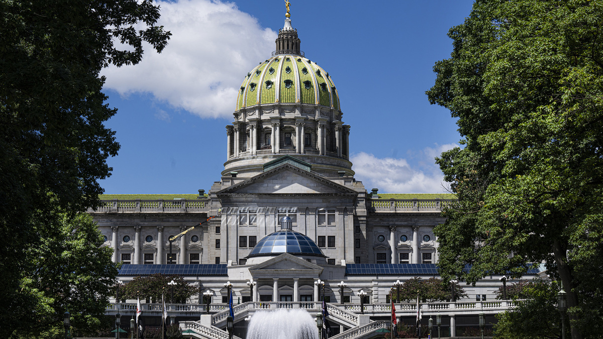 View of the Pennsylvania State Capitol Complex in Harrisburg, Pa. Monday, June 25, 2024. (Jose F. Moreno/The Philadelphia Inquirer/TNS)