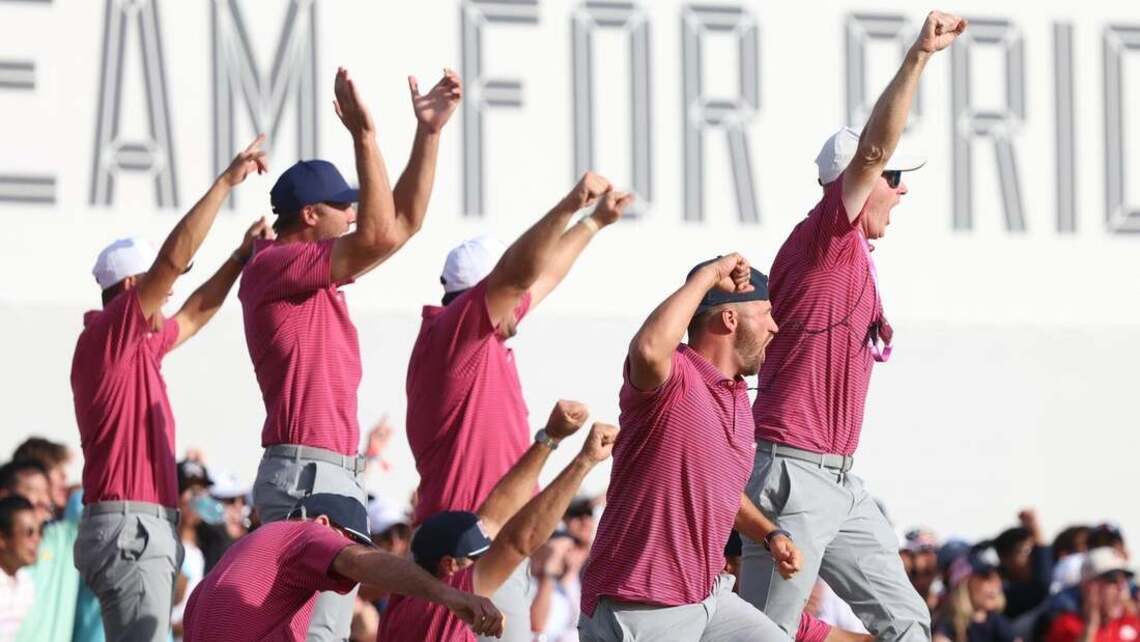 United States storms back in singles to win Presidents Cup 17-13