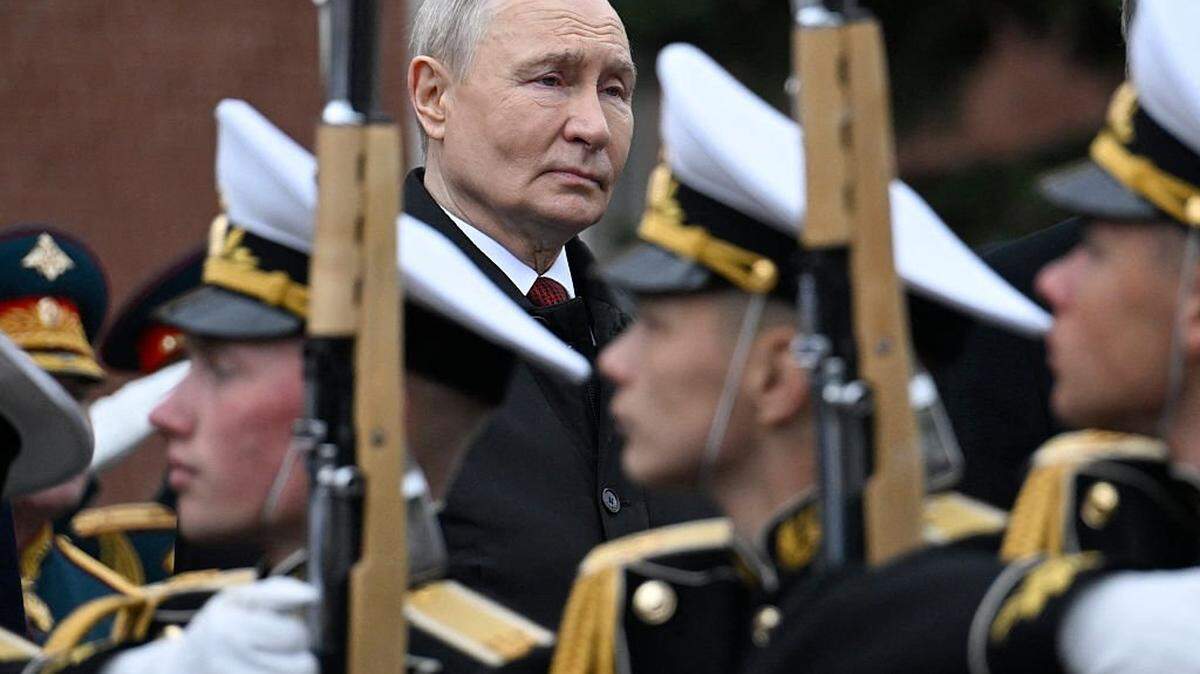 EU foreign policy chief Kaja Kallas said President Vladimir Putin, seen here on May 9, Russia is suffering losses on the battlefield and facing growing domestic pressure, even as it continues to maintain maximalist demands over Ukraine’s future.