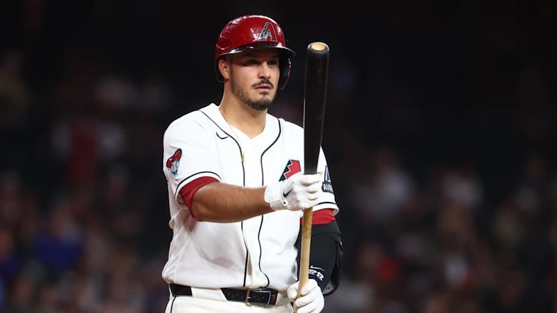 Arizona Diamondbacks third baseman Nolan Arenado against the Chicago White Sox at Chase Field. | Mark J. Rebilas-Imagn Images 