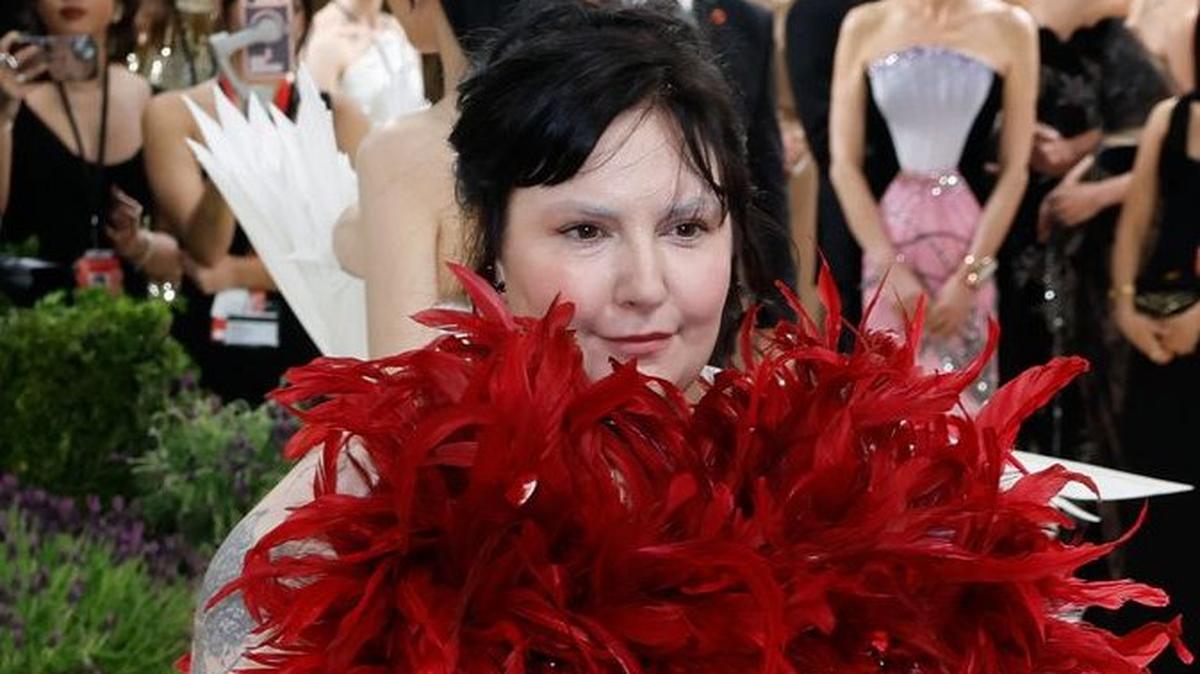 Lena Dunham arrives on the red carpet for the Met Gala at the Metropolitan Museum of Art on May 4 in New York City. The actor turns 40 on May 13. Photo by John Angelillo/UPI