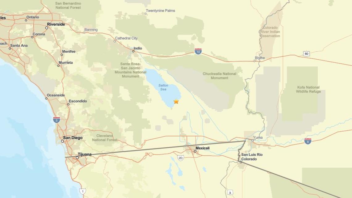 Update: 2.2 magnitude earthquake detected near Calipatria, CA on April 1 
