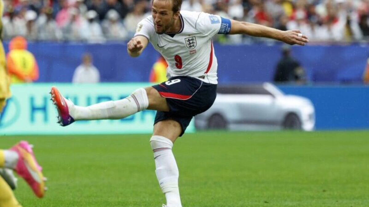 Fotografía del 23 de junio de 2026 en la que se observa a Harry Kane, de Inglaterra, en acción durante el partido de la fase de grupos de la Copa Mundial de la FIFA 2026 entre Inglaterra y Ghana, en Boston, Massachusetts (EE.UU.). EFE/GREG M. COOPER