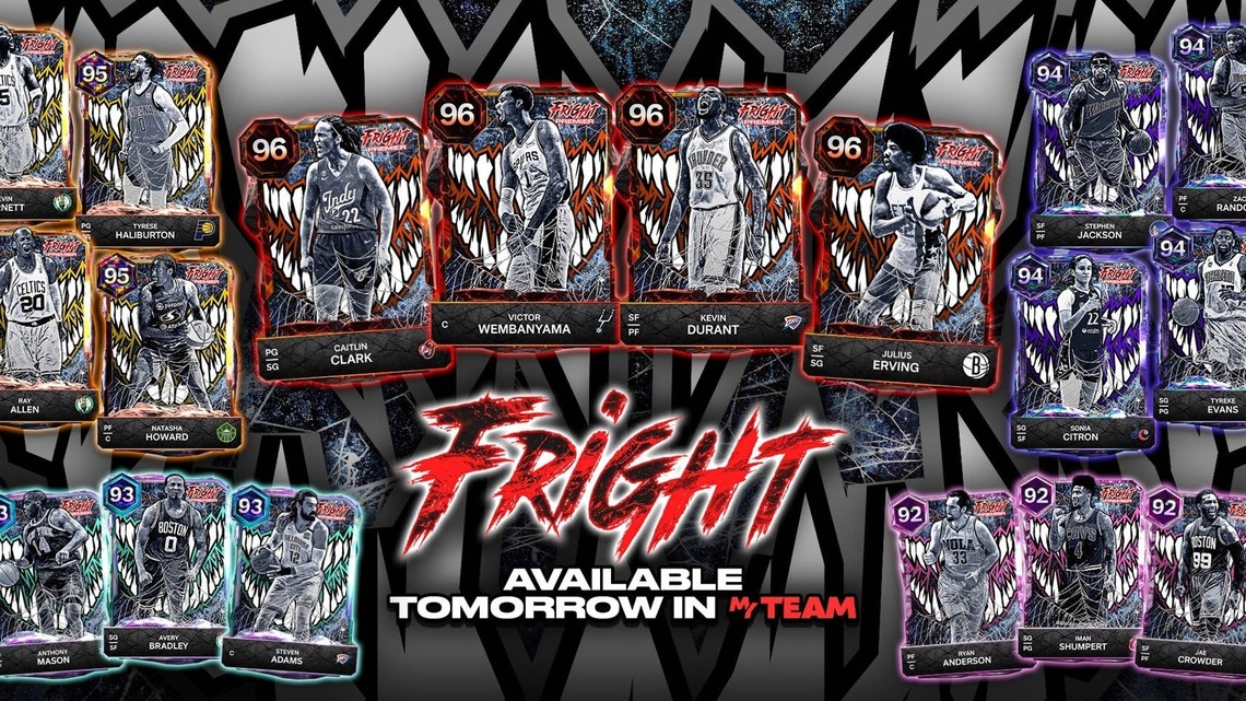 NBA 2K27 MyTEAM's Fright Deluxe Pack Unleashes Magma Wembanyama, Durant, And Erving 