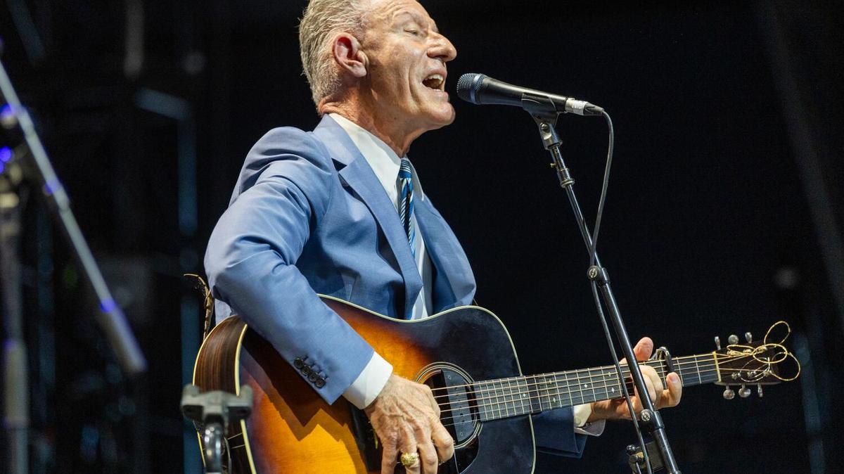 Indio, CA - April 24, 2026: Lyle Lovett performs on the Palomino Stage during the Stagecoach Country Music Festival at Empire Polo Club, in Indio, CA on April 24, 2026. (Allen J. Schaben / Los Angeles Times)