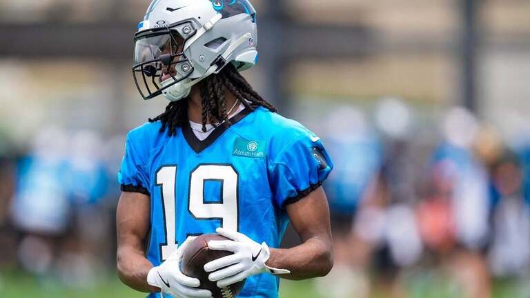 Panthers rookie WR Chris Brazzell carted off with injury 