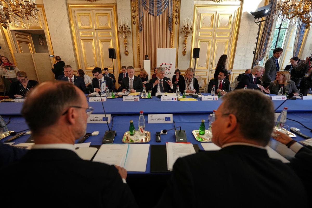G7 trade minister meet in Paris, France, May 6, 2026. Aurelien Morissard/Pool via REUTERS