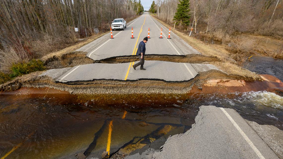 Highways closed throughout northern Michigan due to extensive flooding 