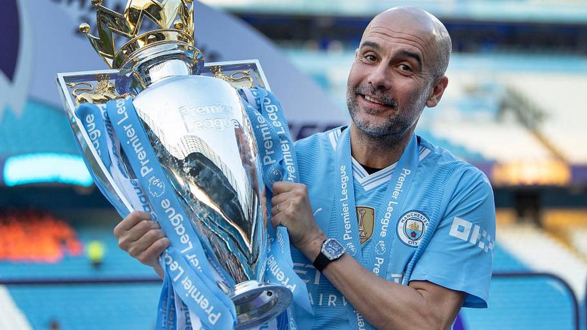  Pep Guardiola's trophy cabinet is well-stocked. | Visionhaus/Getty Images 