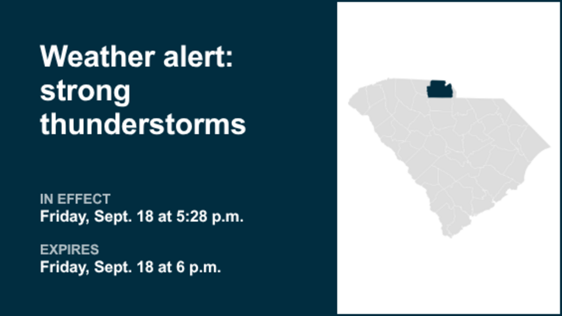 Prepare for strong thunderstorms in York County Friday evening, says the NWS 