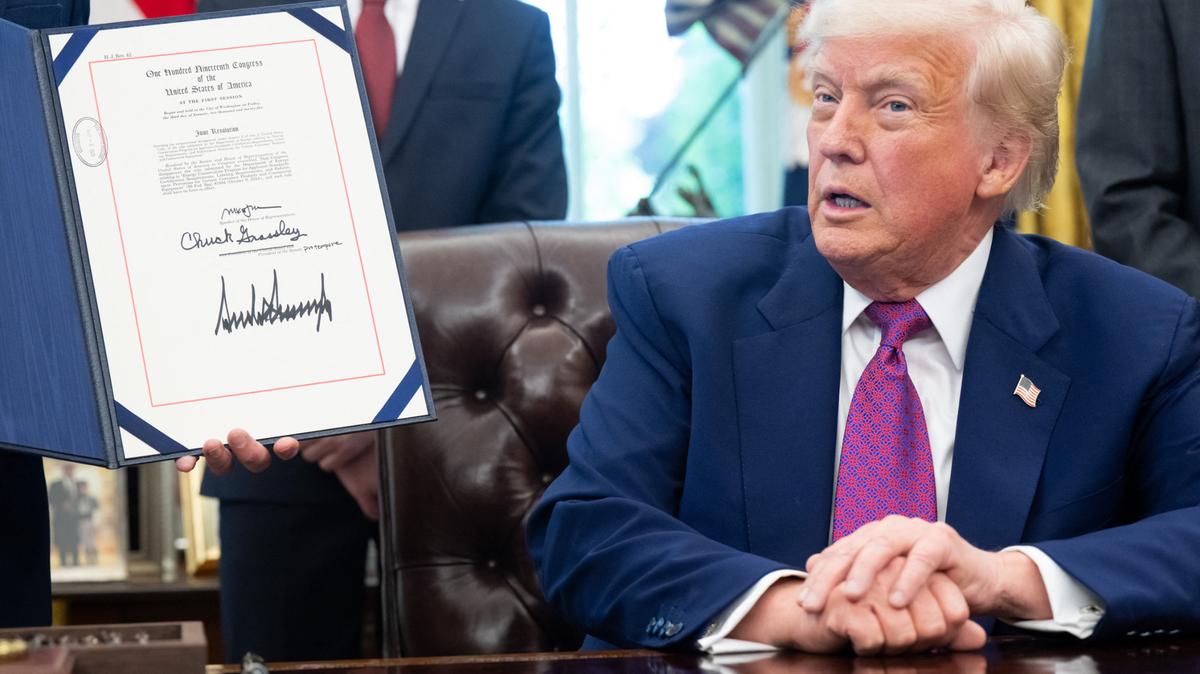 President Donald Trump. President Donald Trump in the Oval Office of the White House in Washington, DC, on May 9, 2025.