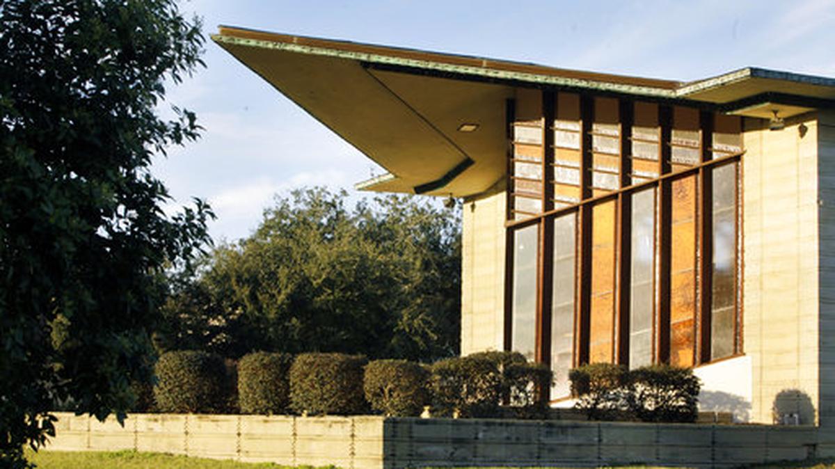 This photo taken Jan. 28, 2010 shows the William H. Danforth Chapel at Florida Southern College in Lakeland, Fla. The campus is home to the world’s largest single-site collection of Frank Lloyd Wright architecture.