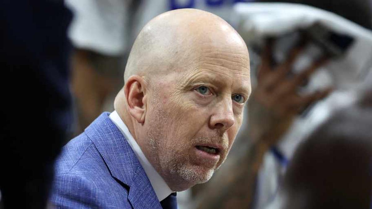  Mar 20, 2026; Philadelphia, PA, USA; UCLA Bruins head coach Mick Cronin reacts in the first half during a first round game of the men's 2026 NCAA Tournament at Xfinity Mobile Arena. Mandatory Credit: Bill Streicher-Imagn Images | Bill Streicher-Imagn Images 