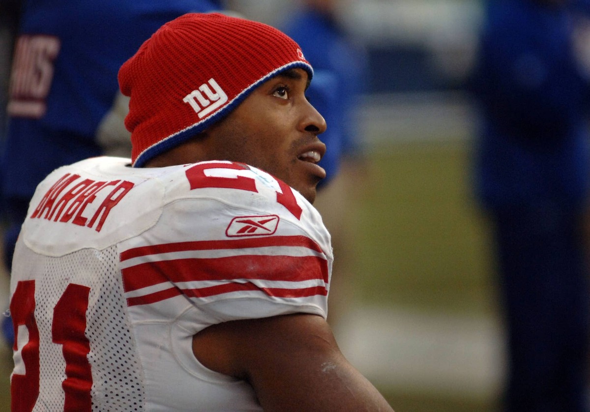  New York Giants running back Tiki Barber in 2005. Mark J. Rebilas-Imagn Images
