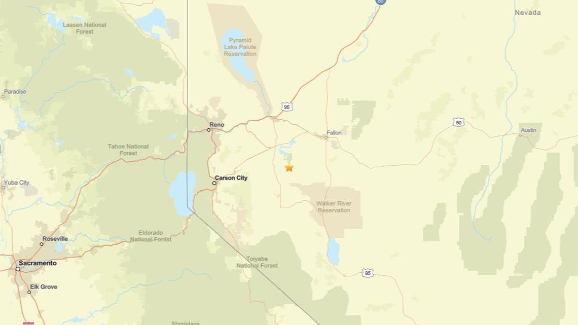 Seismic activity on May 8: Earthquake near Silver Springs, NV detected - magnitude 2.1 