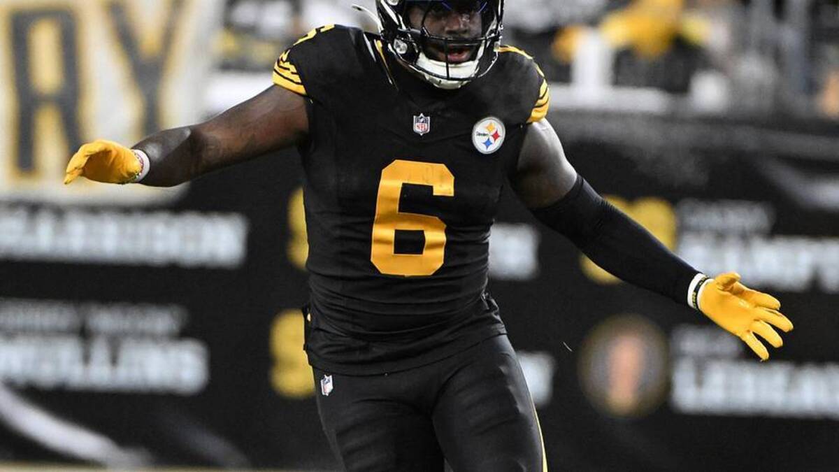 Dec 15, 2025; Pittsburgh, Pennsylvania, USA; Pittsburgh Steelers linebacker Patrick Queen (6) drops into coverage against the Miami Dolphins during the second half at Acrisure Stadium. Mandatory Credit: Barry Reeger-Imagn Images | Barry Reeger-Imagn Images 