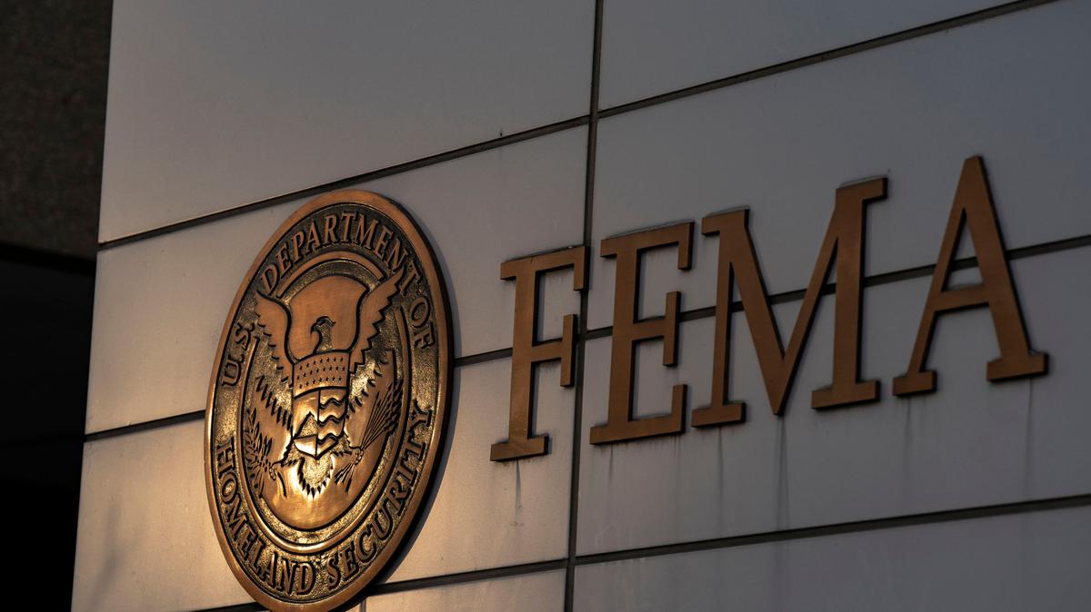 FILE -- Federal Emergency Management Agency (FEMA) headquarters in Washington, Nov. 18, 2024. A U.S. Customs and Border Protection official in Detroit has been charged in a scheme to defraud the Federal Emergency Management Agency and with making false statements to federal officials, the authorities announced on Wednesday, March 12, 2025. (Al Drago/The New York Times)