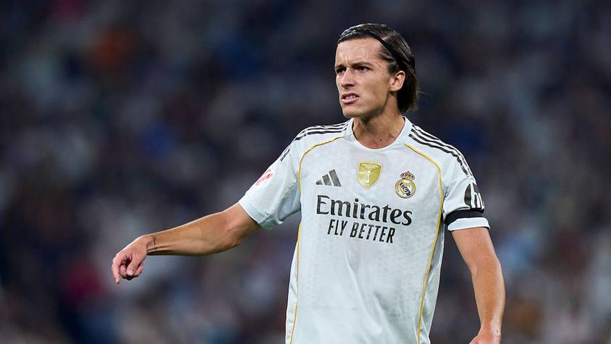  Álvaro Carreras joined Real Madrid for €50 million last summer. | Diego Souto/Getty Images 