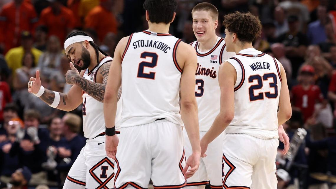 Third-seeded Illinois outlasts conference rival Iowa to head back to Final Four