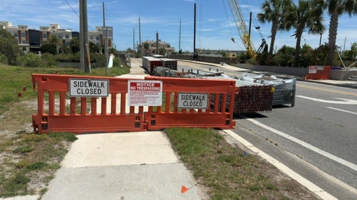 St. Johns County lane closures that could delay traffic this week