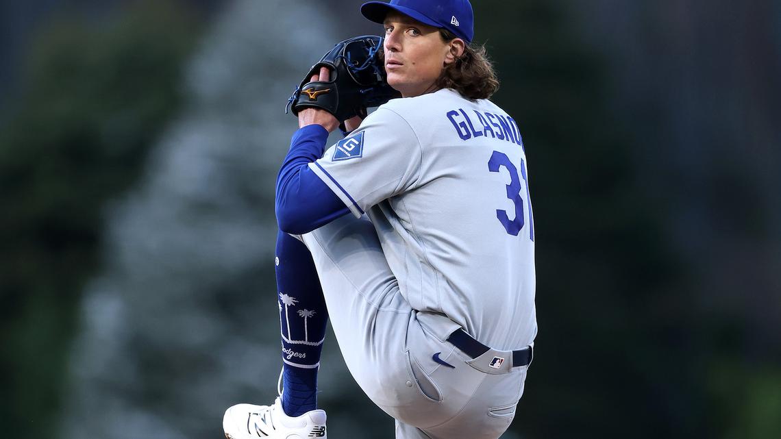 Tyler Glasnow weathers cold, leads Dodgers to win at Colorado 