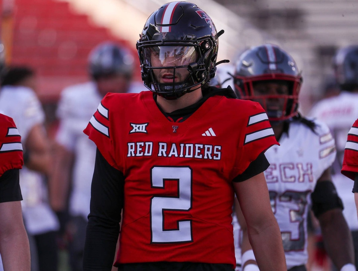  Texas Tech's Brendan Sorsby looks on during the spring football game, Friday, April 17, 2026, at Jones AT&T Stadium. Nathan Giese/Avalanche-Journal / USA TODAY NETWORK via Imagn Images