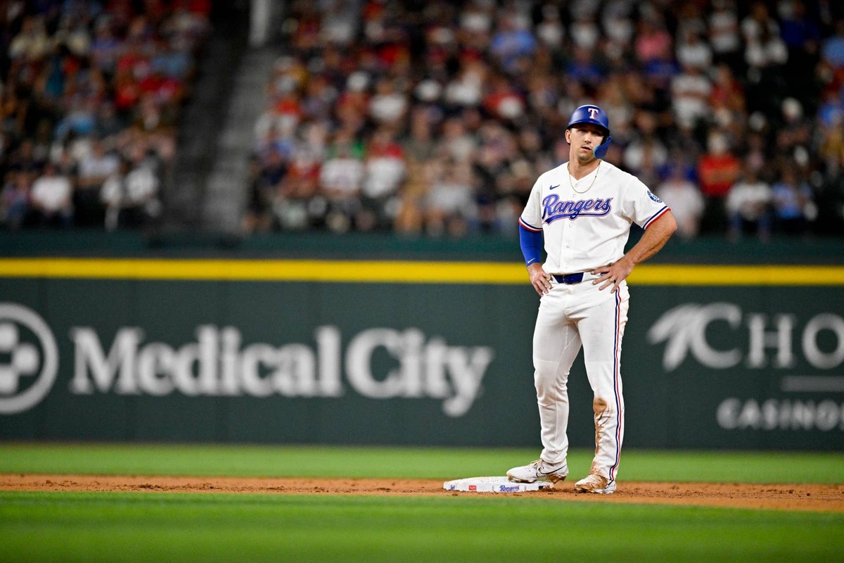  Texas Rangers left fielder Wyatt Langford (36) Jerome Miron-Imagn Images