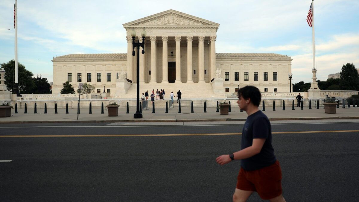 The U.S. Supreme Court is seen on June 25, 2026, in Washington. 