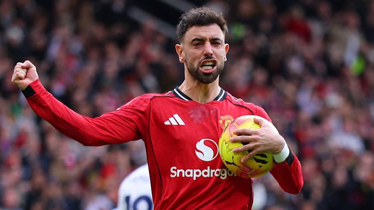  Bruno Fernandes has plenty of reason to celebrate this season. | Molly Darlington/Copa/Getty Images 