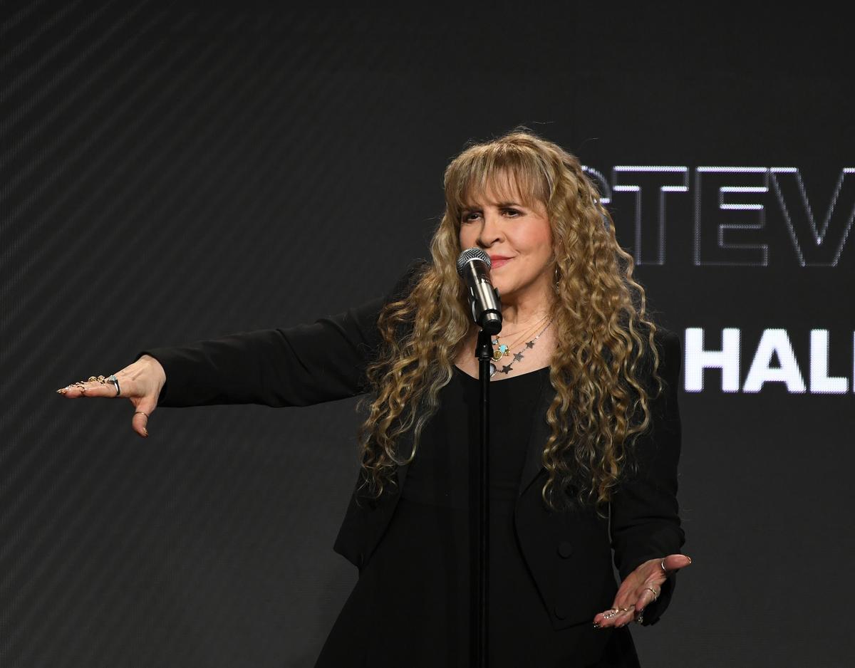 Stevie Nicks attends the 2025 Pollstar Awards in Beverly Hills, where she was recognized for her significant and lasting impact on live music.