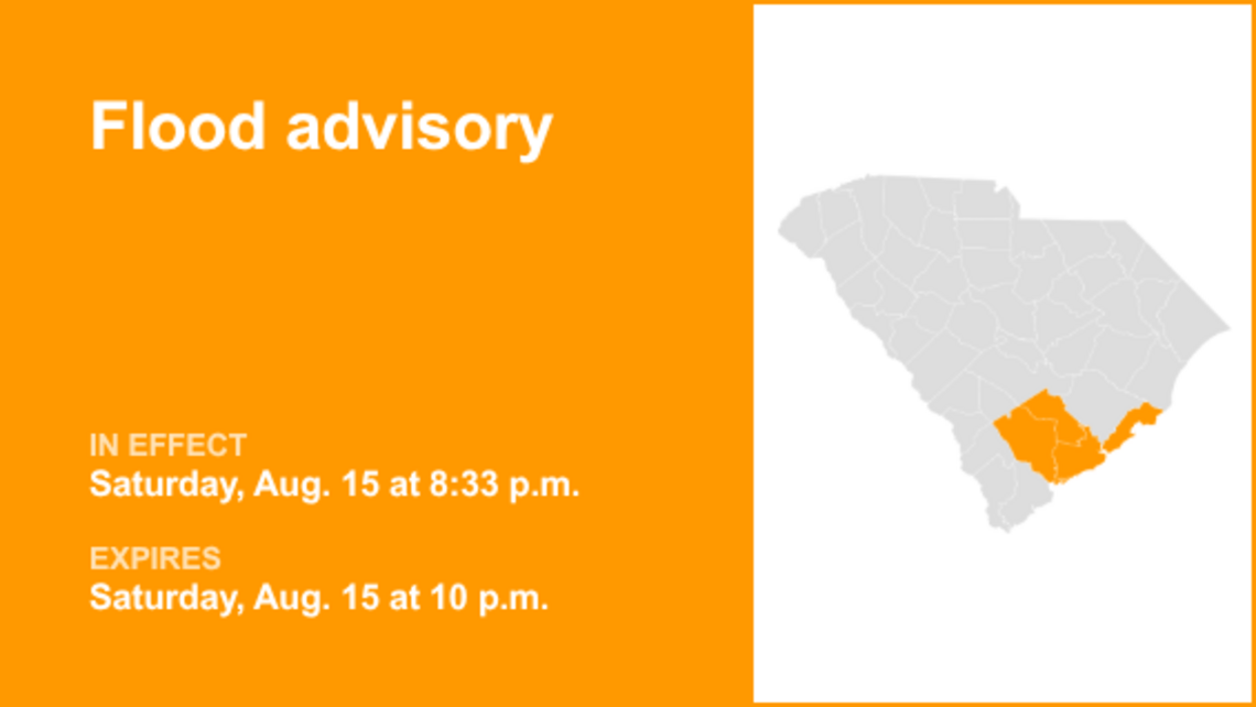 UPDATE: Flood advisory for Lowcountry Saturday night triggered by intense rainfall 