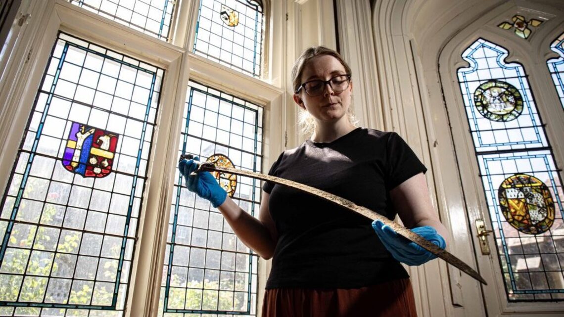 ‘Excalibur' sword surfaces after drought drains historic castle lake
