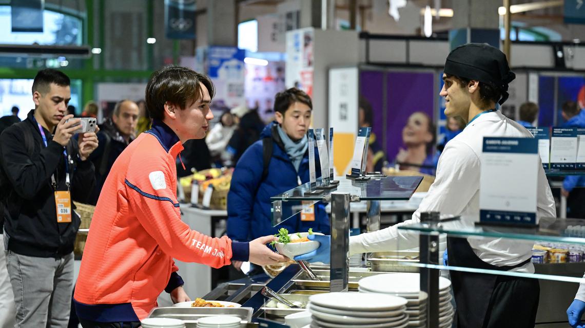 Inside the food at the Olympic Village