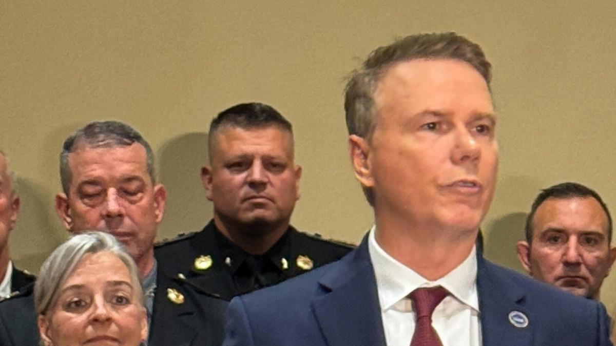 Dale Wilcox, executive director and general counsel for FAIR, addresses reporters at the Annapolis state capitol. (Tinashe Chingarande/The Baltimore Sun/TNS)