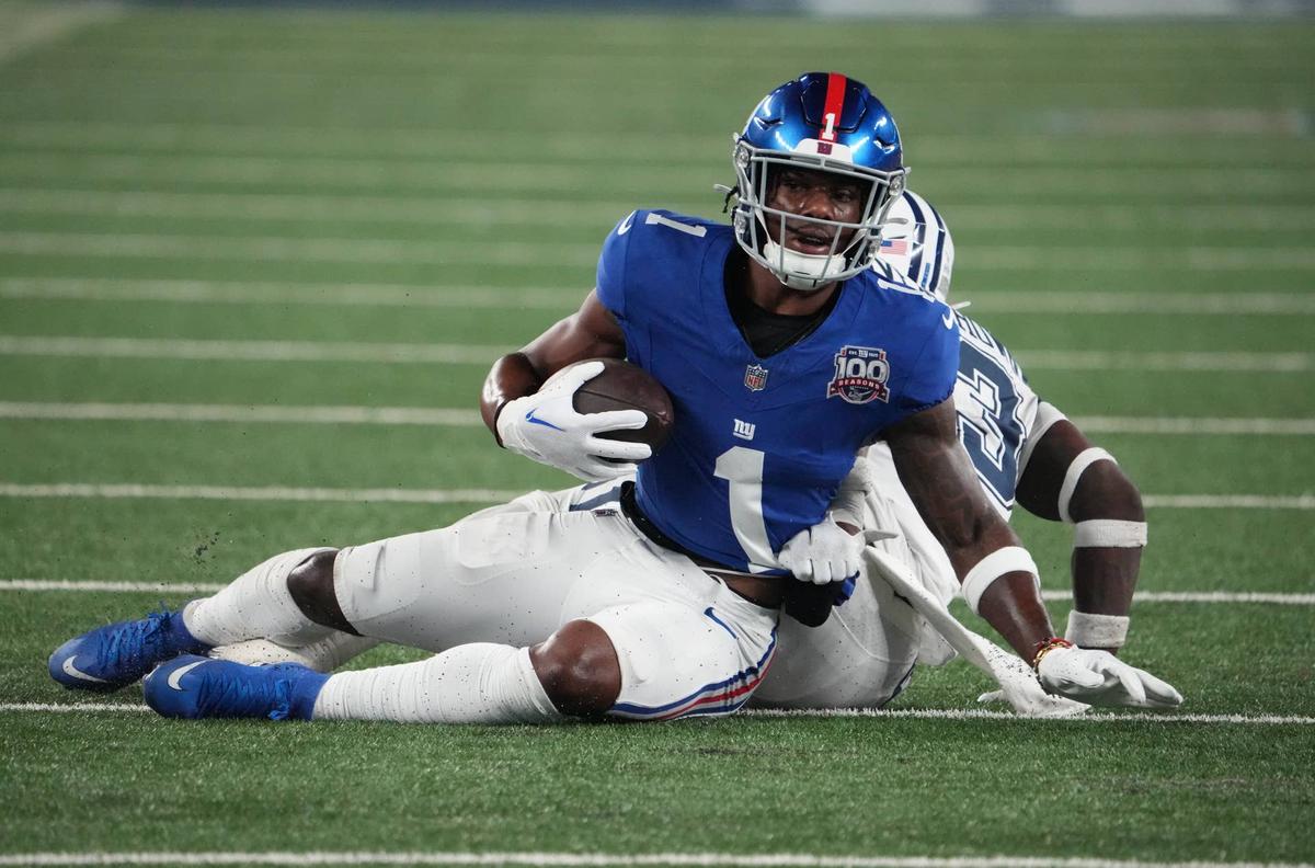  New York Giants wide receiver Malik Nabers © Robert Deutsch-Imagn Images 