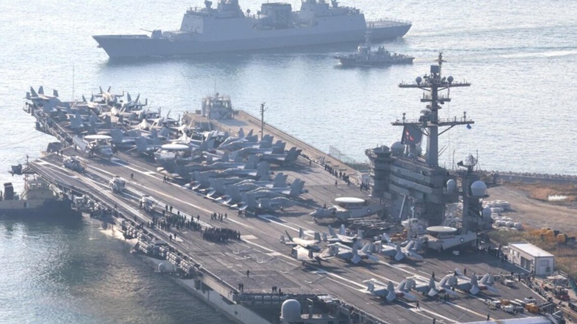 U.S. aircraft carrier arrives in Vietnam after Russian visit