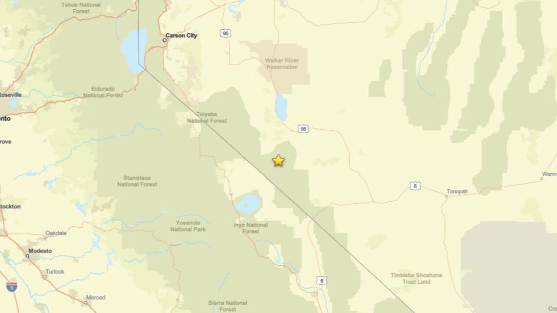 Update: Earthquake rattles region close to Hawthorne, NV on July 24 - 2.6 magnitude detected 