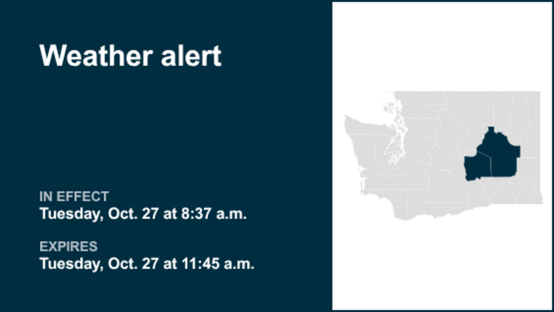 Weather alert affecting Moses Lake area and Upper Columbia Basin until Tuesday midday 