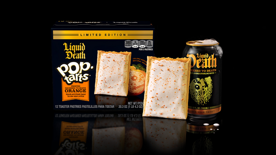 Pop-Tarts Is Getting a Liquid Death-Inspired Flavor, and a Giveaway That's Just as Unexpected 