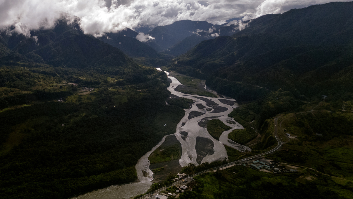 An aerial view of Mera, Ecuador, through which passes the Pastaza River and part of the Andean-Amazonian corridor of protected areas in Ecuador, on April 4, 2026. (Johanna Alarcon/The New York Times)